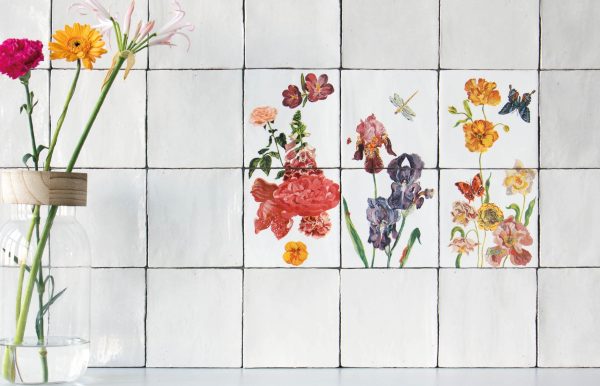 Fliese - WILDFLOWERS POPPY - 10 x 20 cm | StoryTiles Online-Schn?ppchen – Bild 4