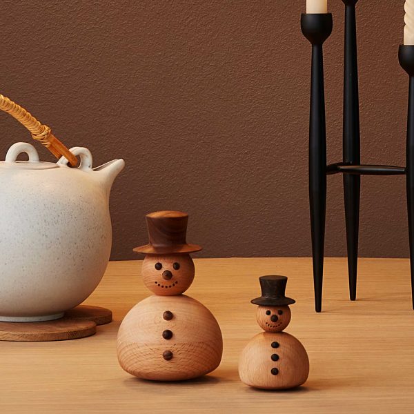 SNOWMAN - Kleiner Holz-Deko-SCHNEEMANN - Stehaufmännchen | Thor Høy | Spring Copenhagen Zu verkaufen