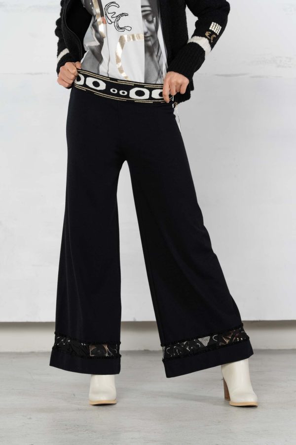 ELISA CAVALETTI Hose Schwarz+Weiß Mode